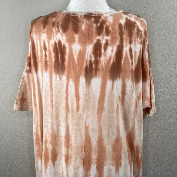 Z Supply Delta Sahara Tie Dye Mini T-Shirt Dress Short Sleeve Medium NWT - Picture 9 of 15